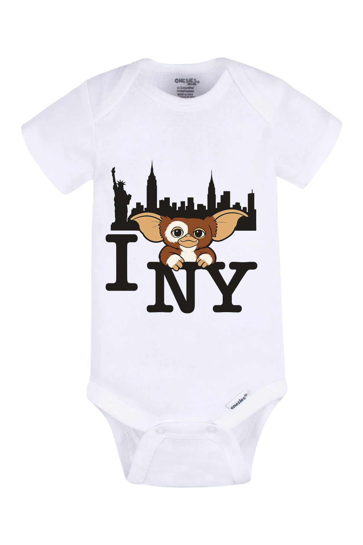 Gizmo NY Onesie - white