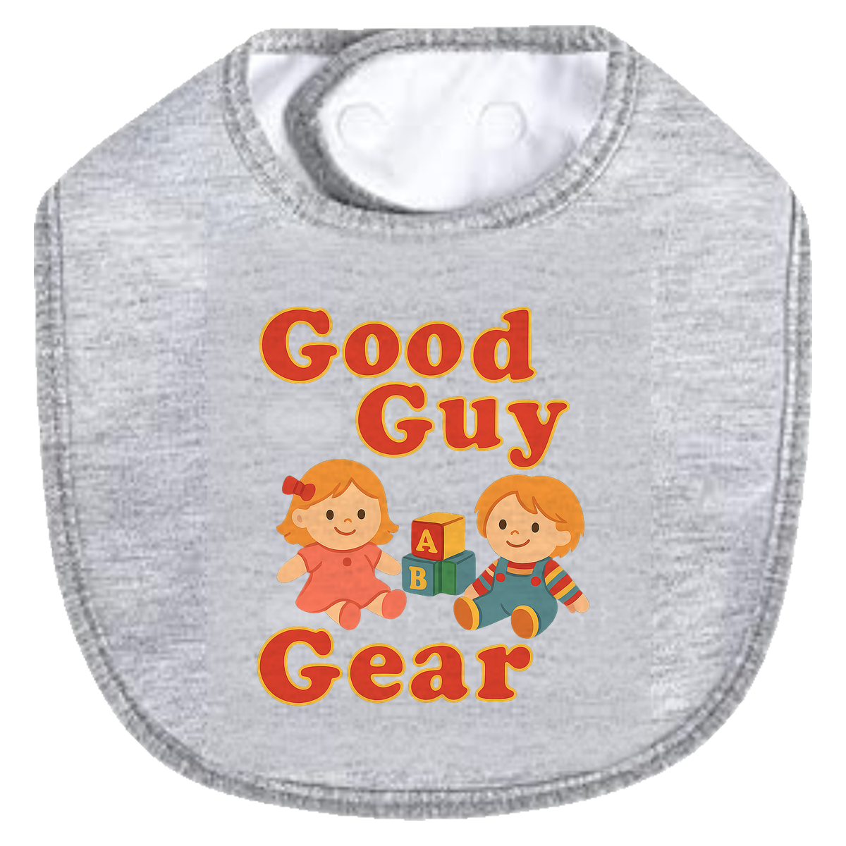 Goody Guy Dolls Bib - gray