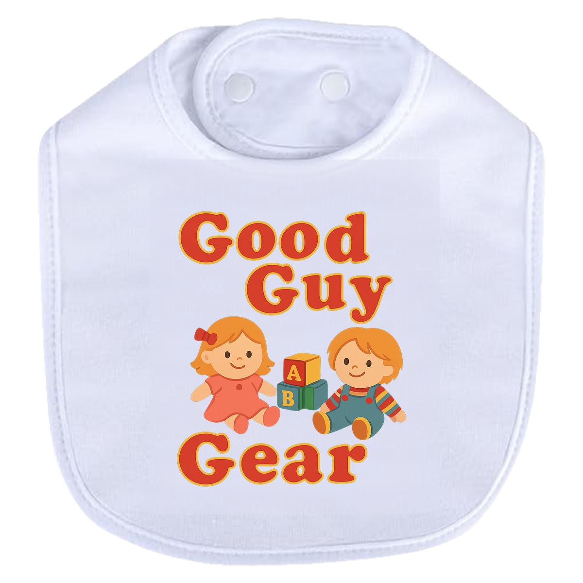 Goody Guy Dolls Bib - white