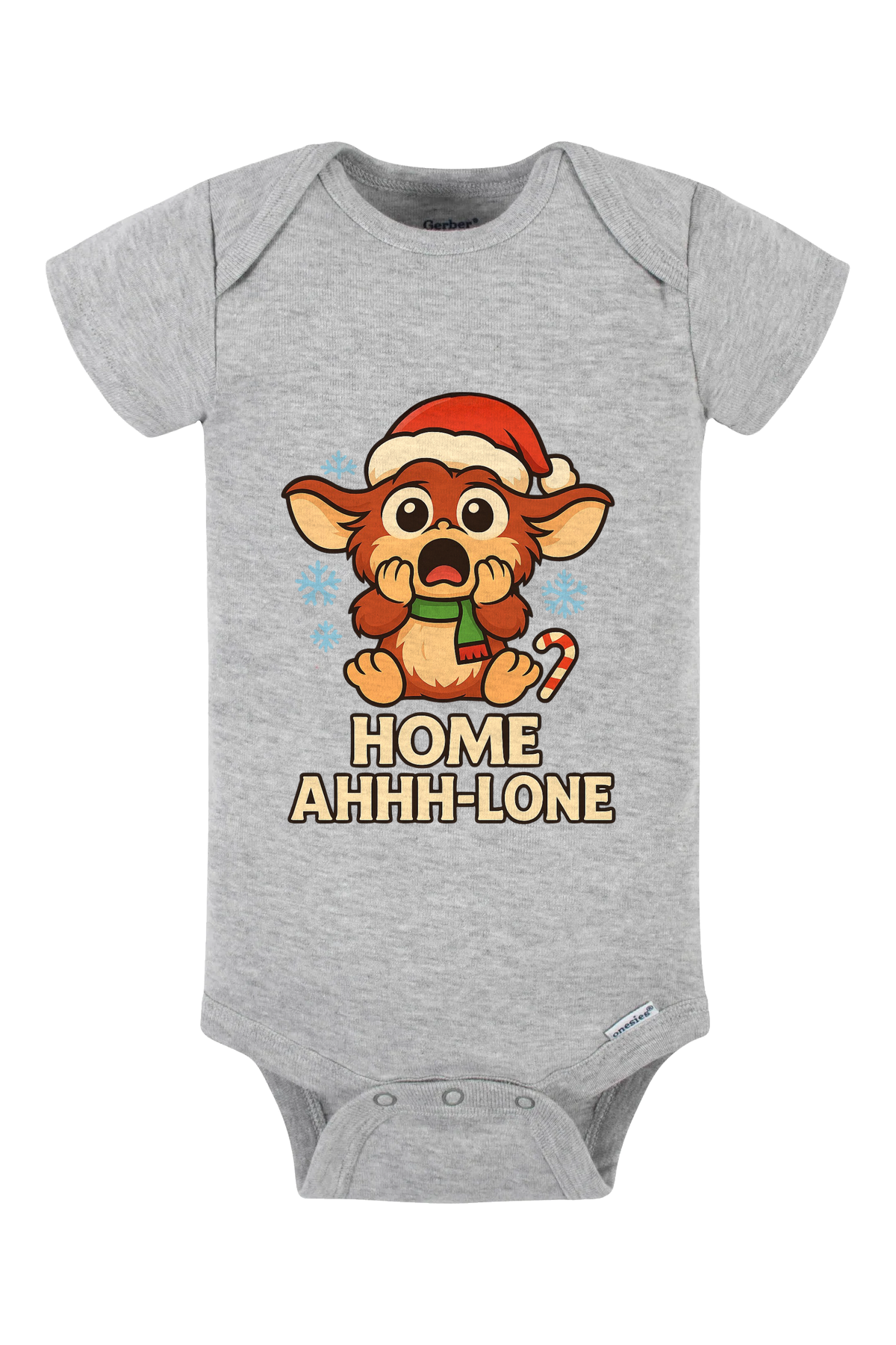 Gremlin Home Ahh Lone Onesie - gray