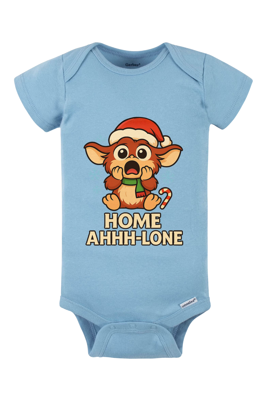 Gremlin Home Ahh Lone Onesie - light blue