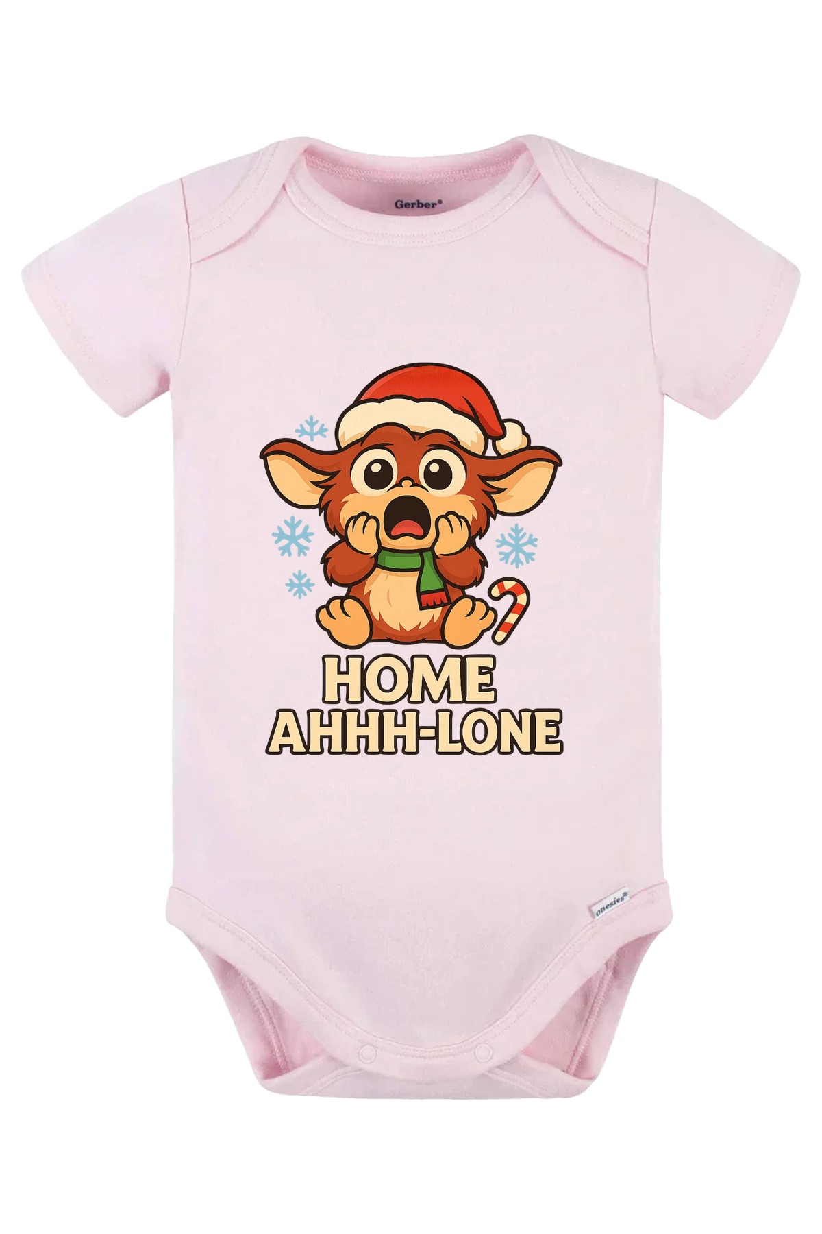 Gremlin Home Ahh Lone Onesie - pink