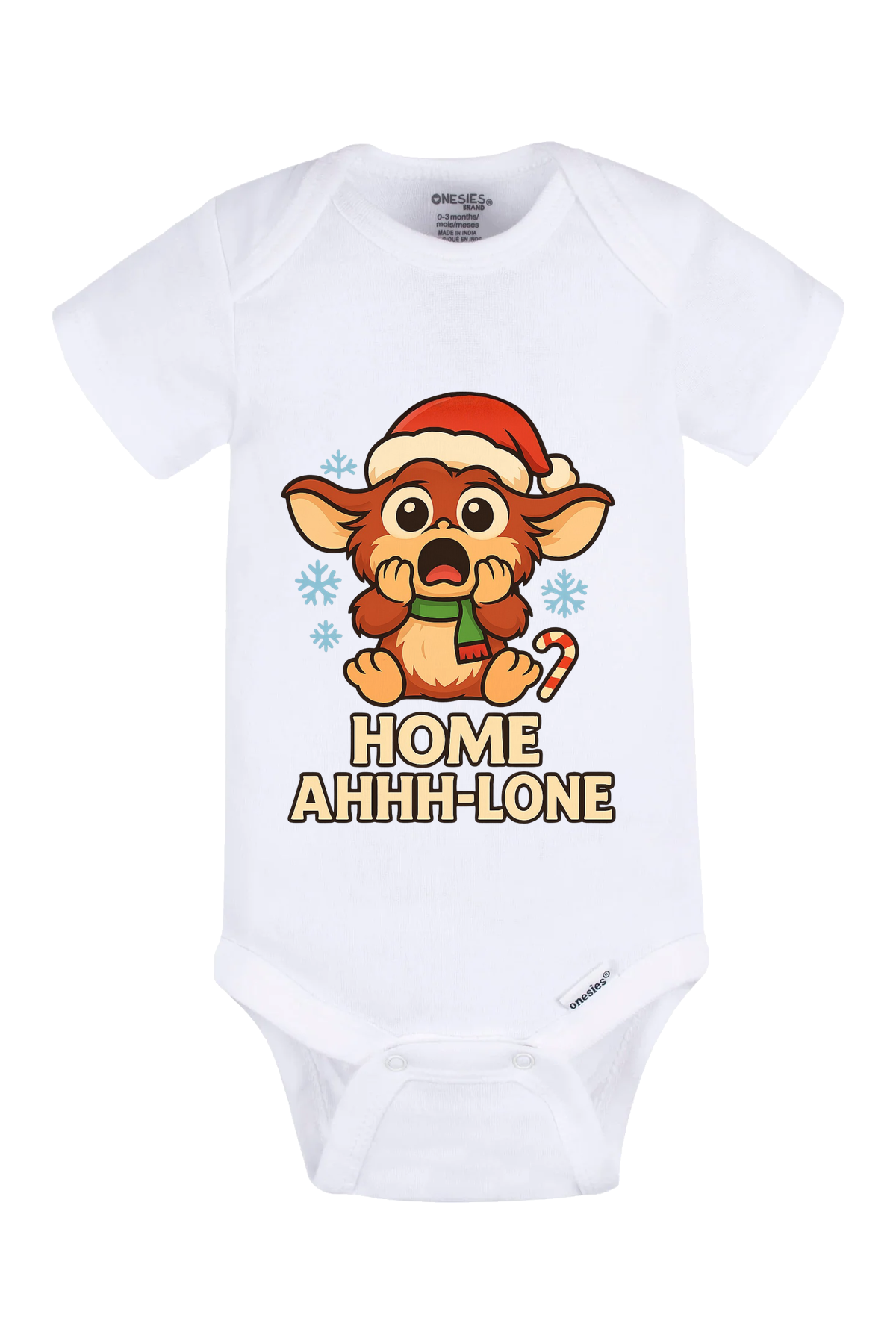 Gremlin Home Ahh Lone Onesie - white