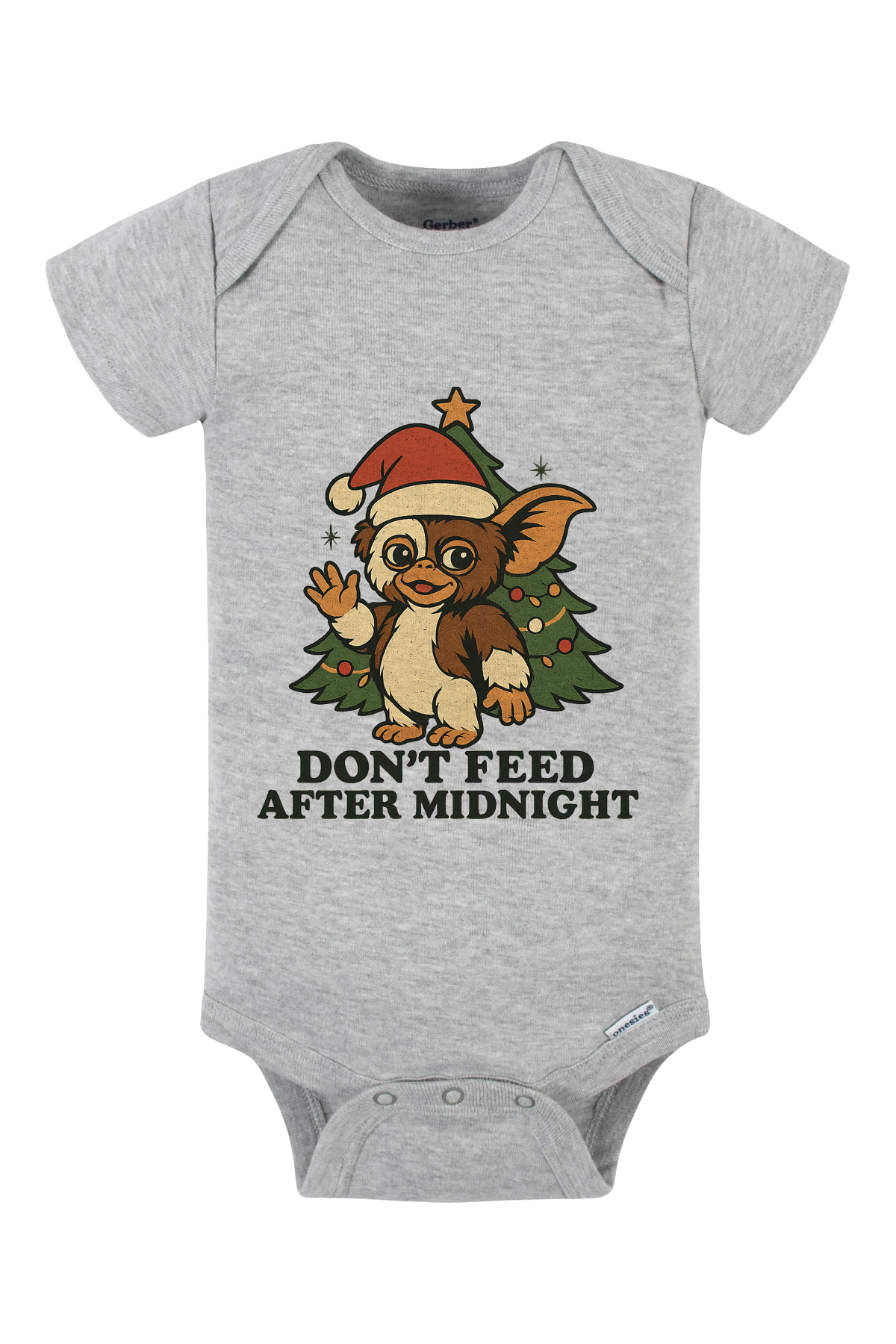 Gremline Christmas Onesie - gray