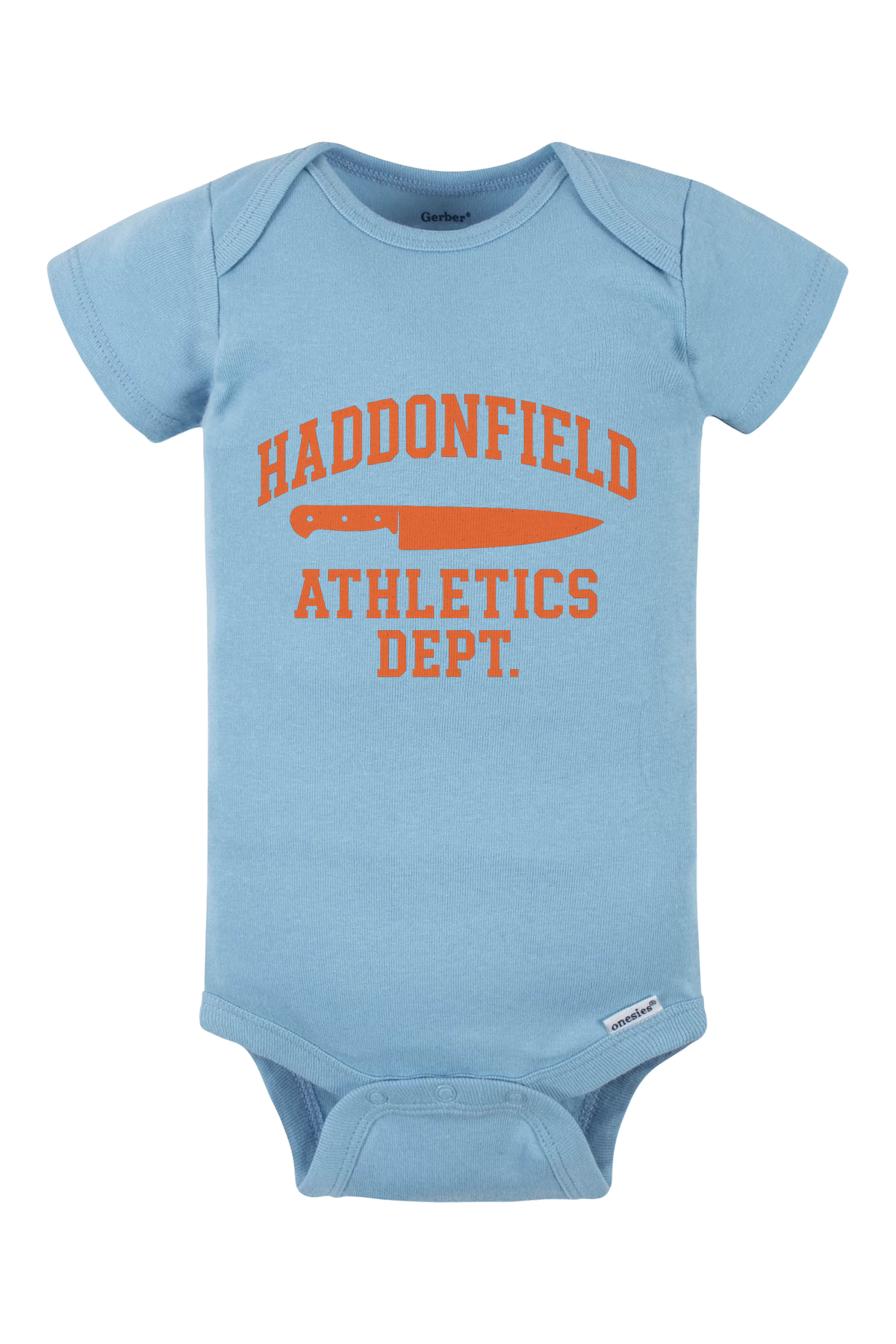 Haddonfield Athletics Onesie - light blue