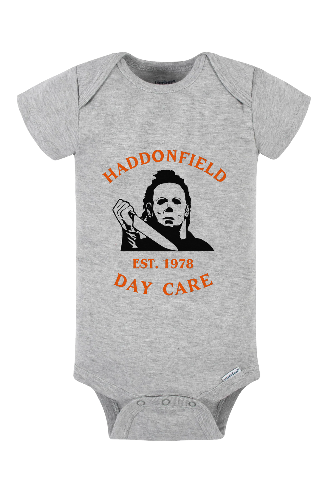 Haddonfield Daycare Onesie - black