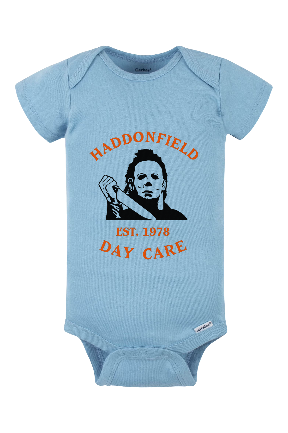 Haddonfield Daycare Onesie - light blue