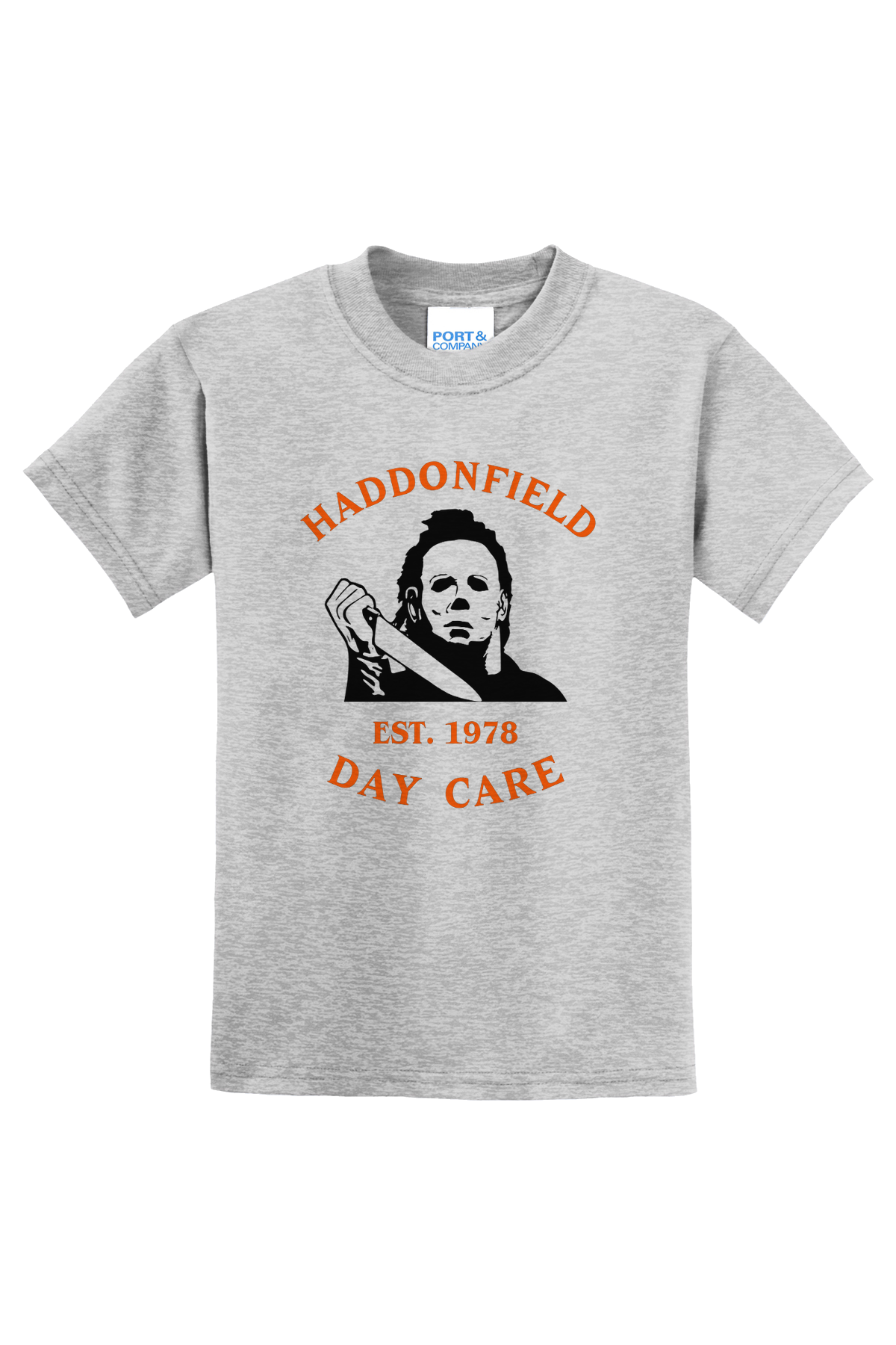 Haddonfield Daycare T-Shirt - gray