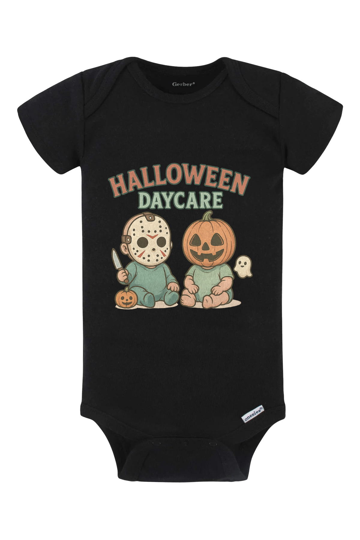 Halloween Daycare Onesie - black