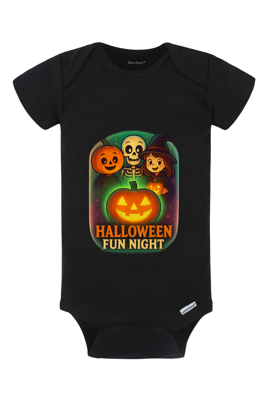 Halloween Fun Night Onesie - white