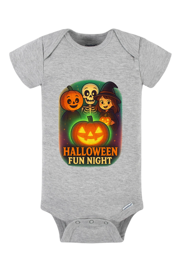 Halloween Fun Night Onesie - gray