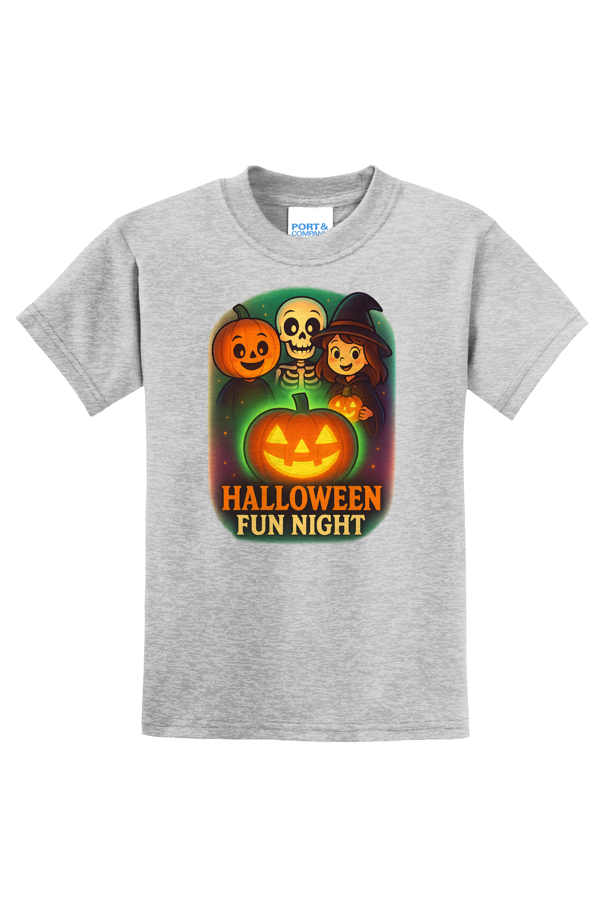 Halloween Fun Night T-Shirt - gray