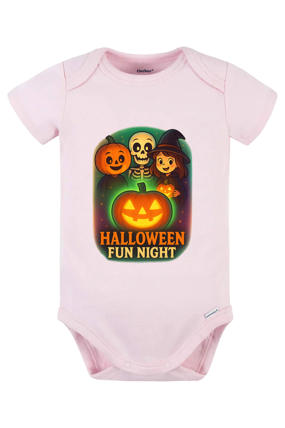 Halloween Fun Night Onesie - pink