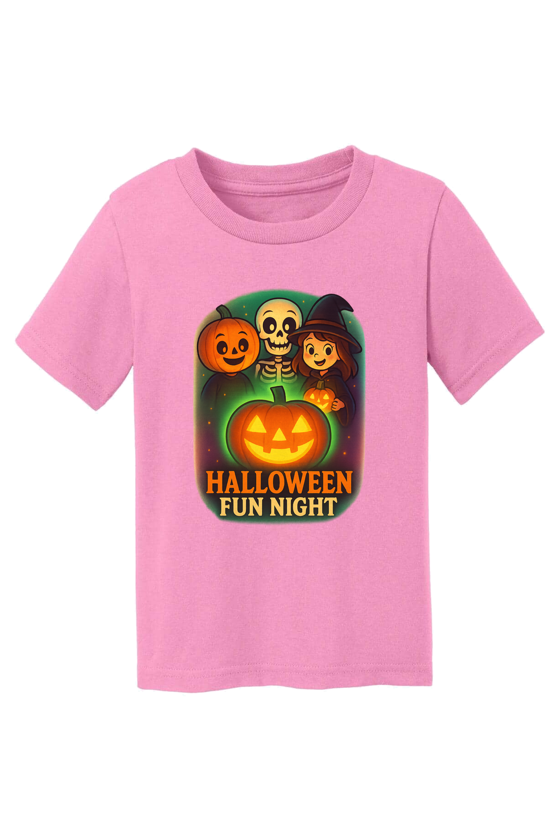 Halloween Fun Night T-Shirt - pink