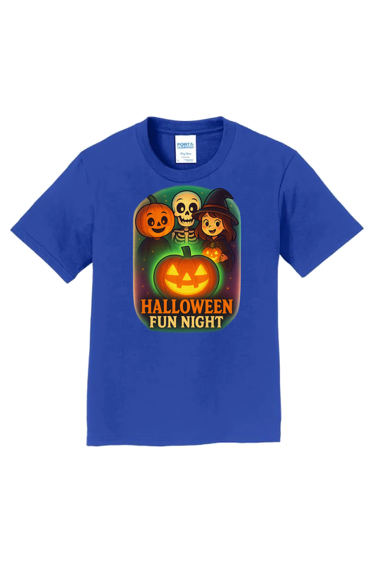 Halloween Fun Night T-Shirt - royal blue
