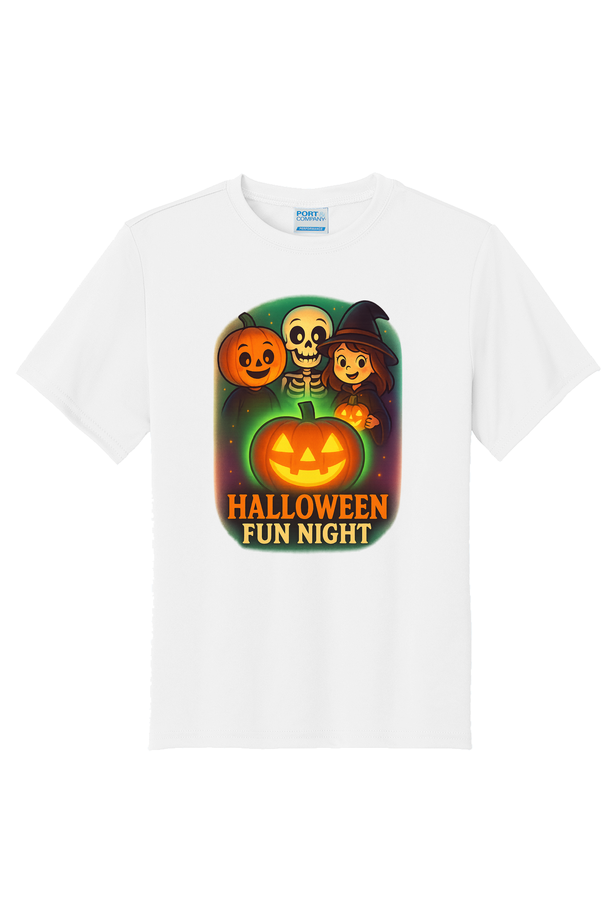 Halloween Fun Night T-Shirt - white