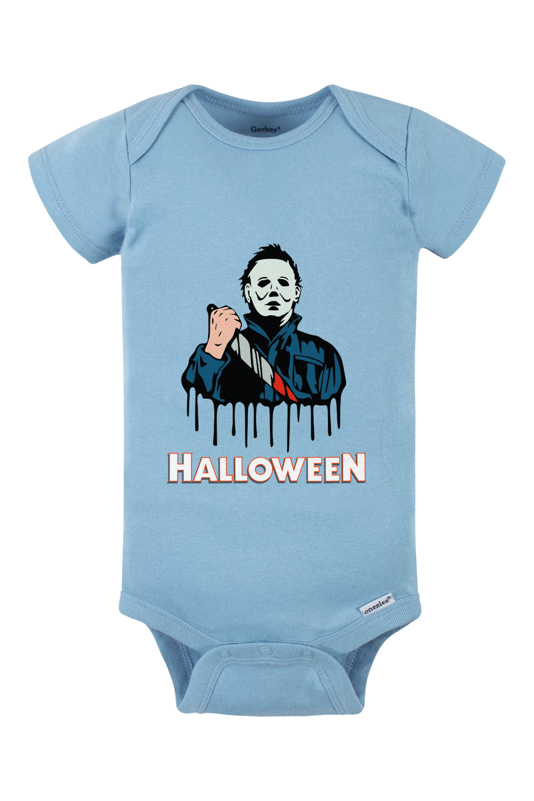 Halloween Onesie - light blue