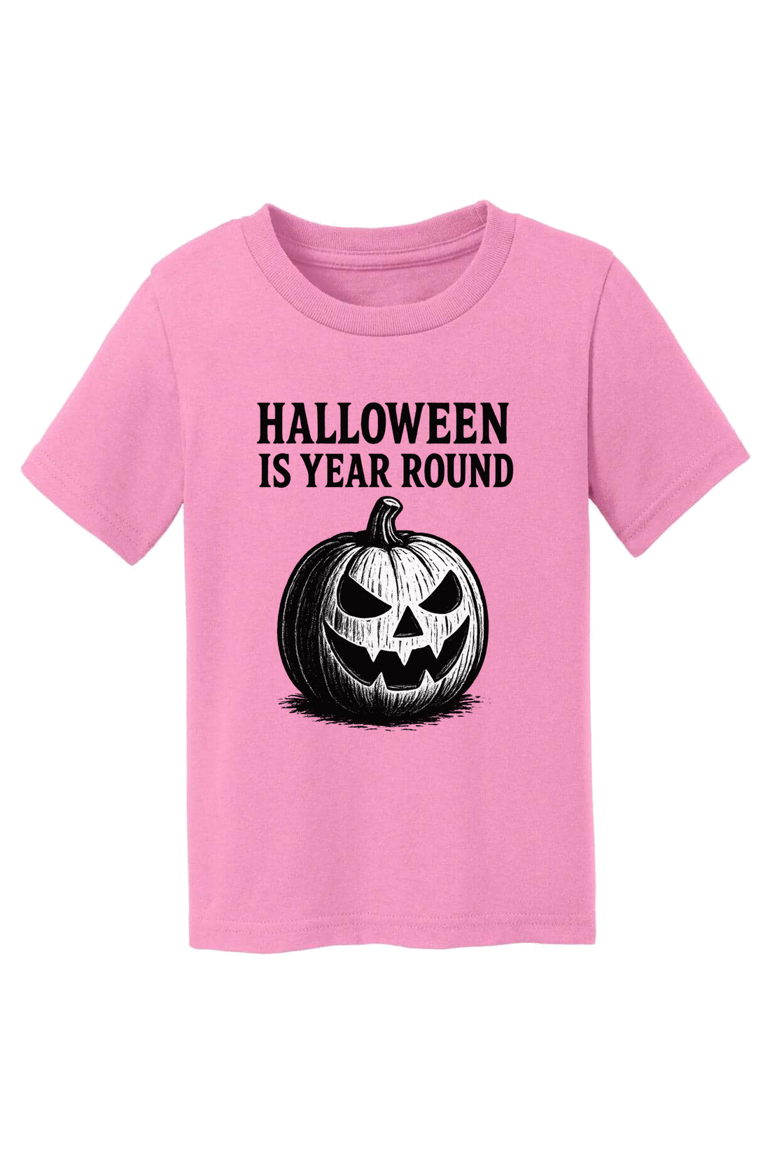 Halloween Year Round Sketch T-Shirt - pink