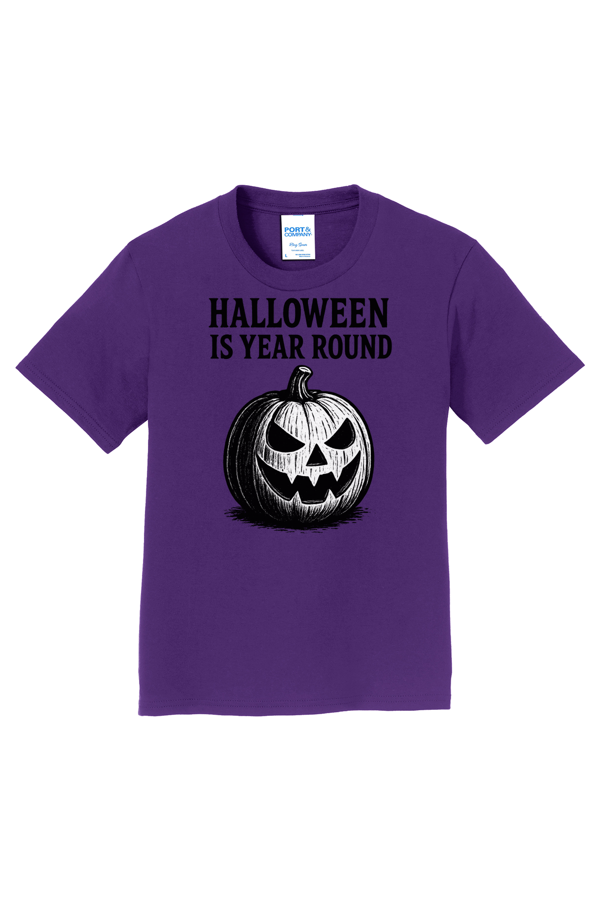 Halloween Year Round Sketch T-Shirt - purple