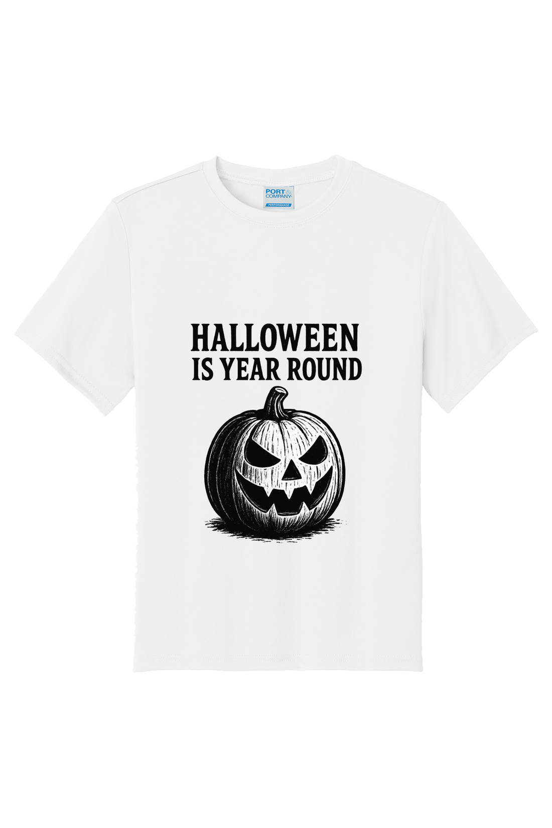 Halloween Year Round Sketch T-Shirt - white