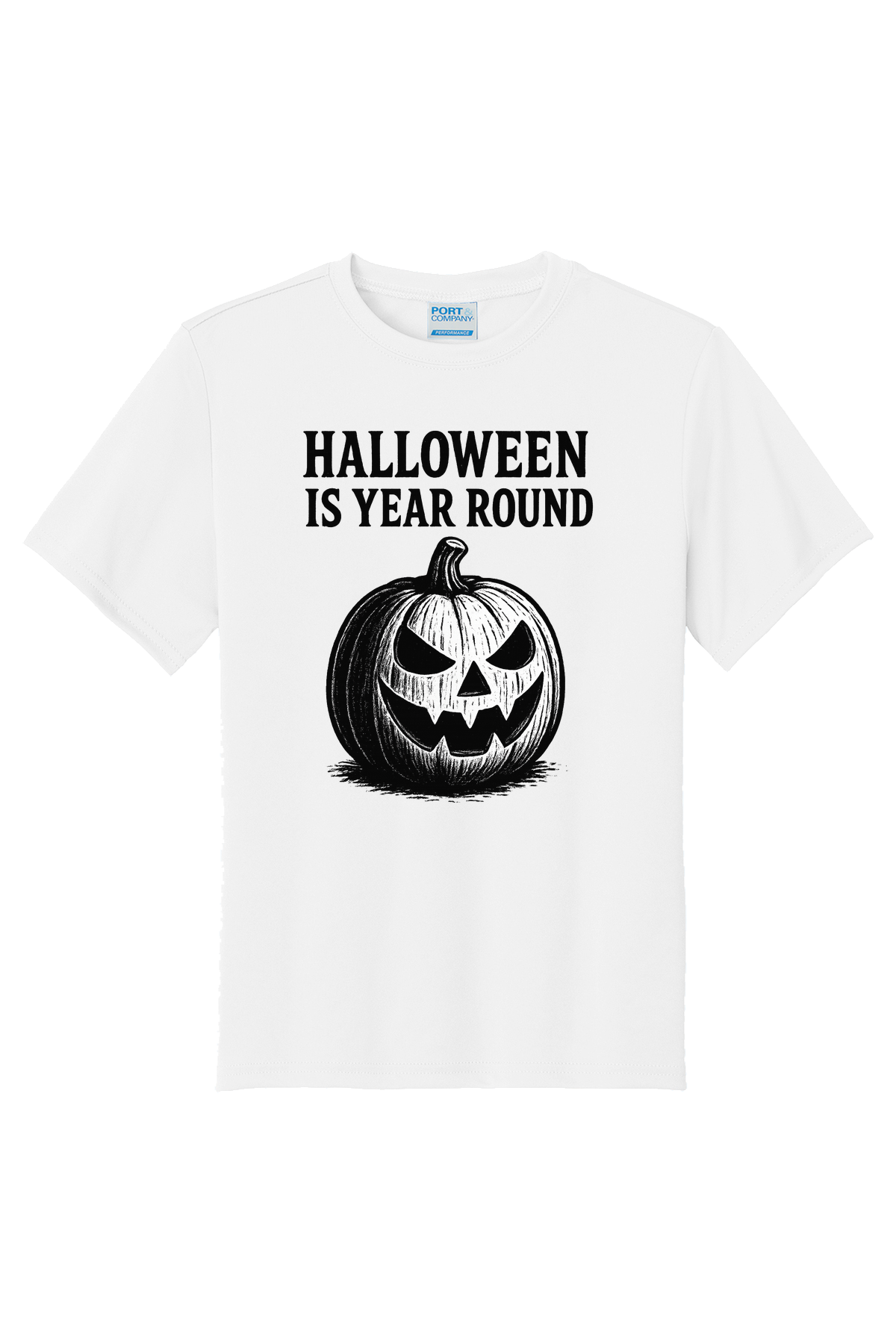Halloween Year Round Sketch T-Shirt - white