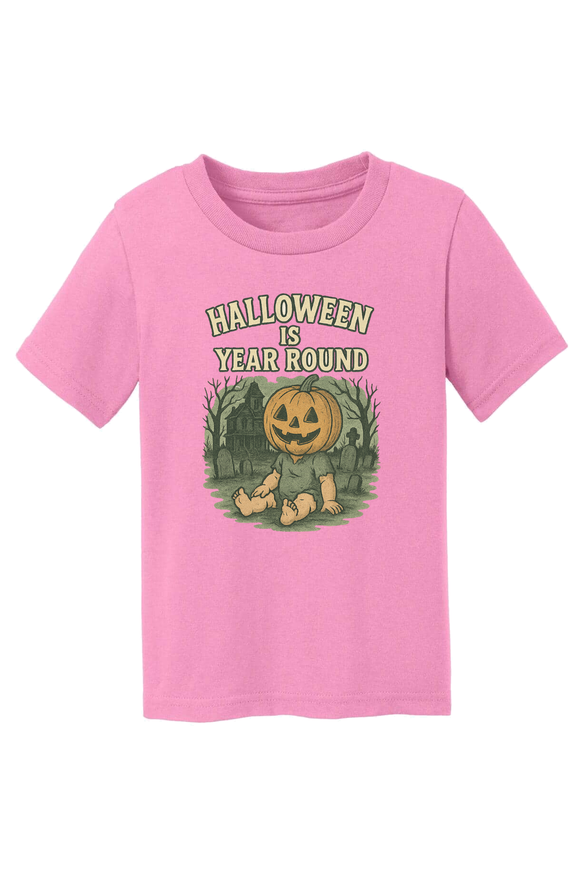 Halloween Year Round T-Shirt - pink