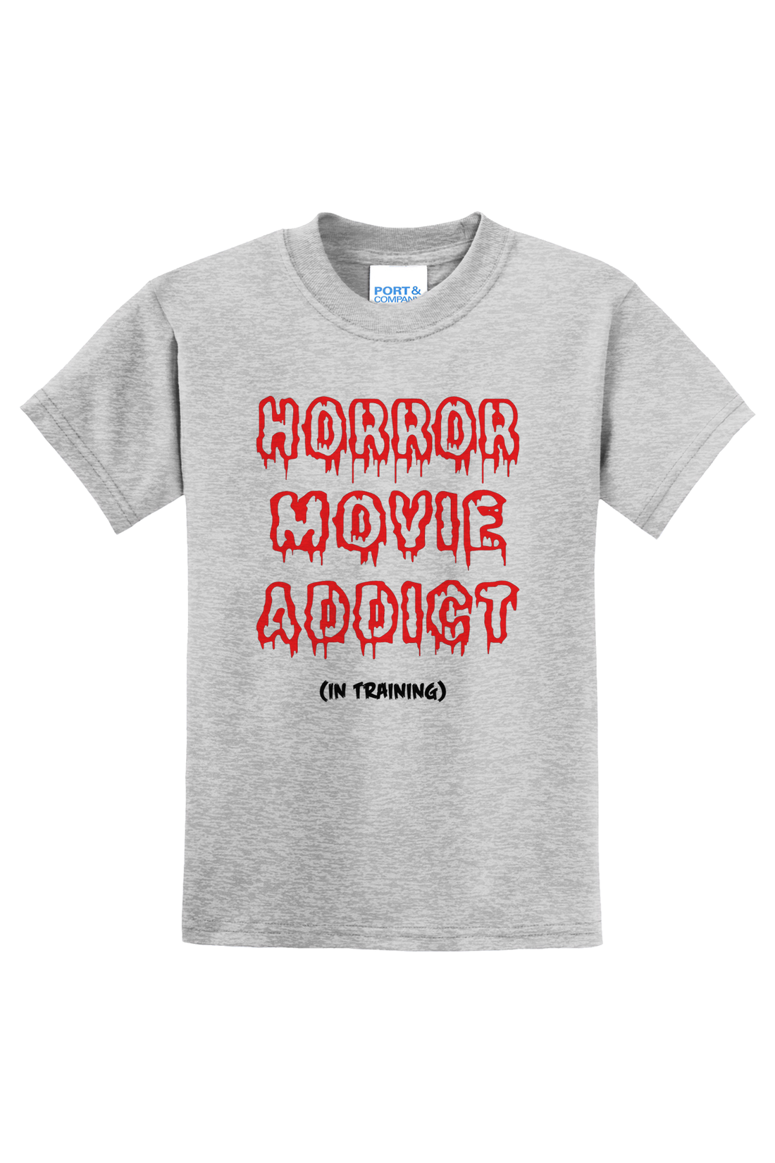 Horror Movie Addict In Training T-Shirt - black
