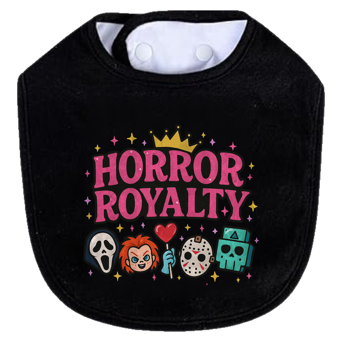 Horror Royalty Bib - black