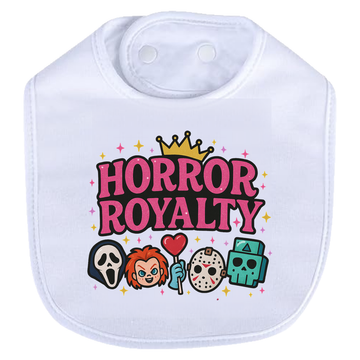 Horror Royalty Bib - white