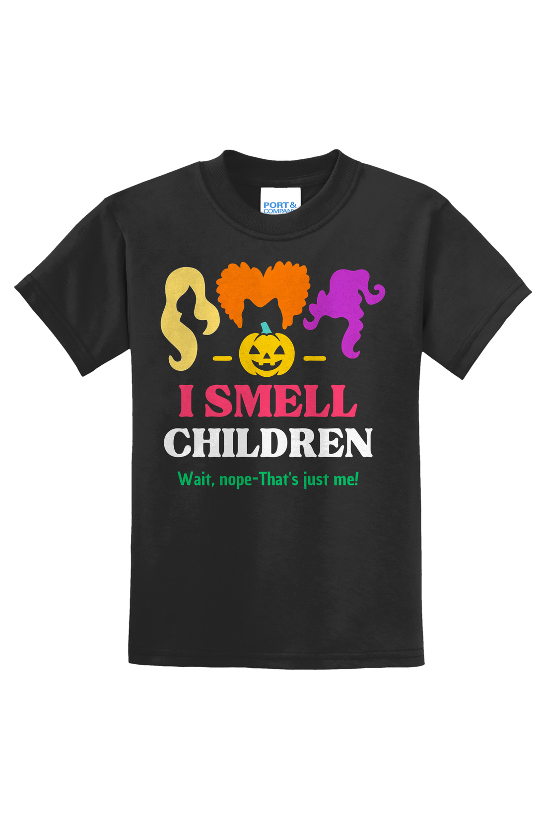 I SMELL CHILDREN Wait, nope That's just me! T-Shirt - black