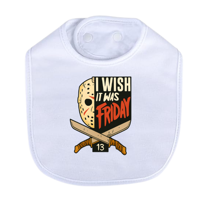 I Wish It Was Friday Color Bib