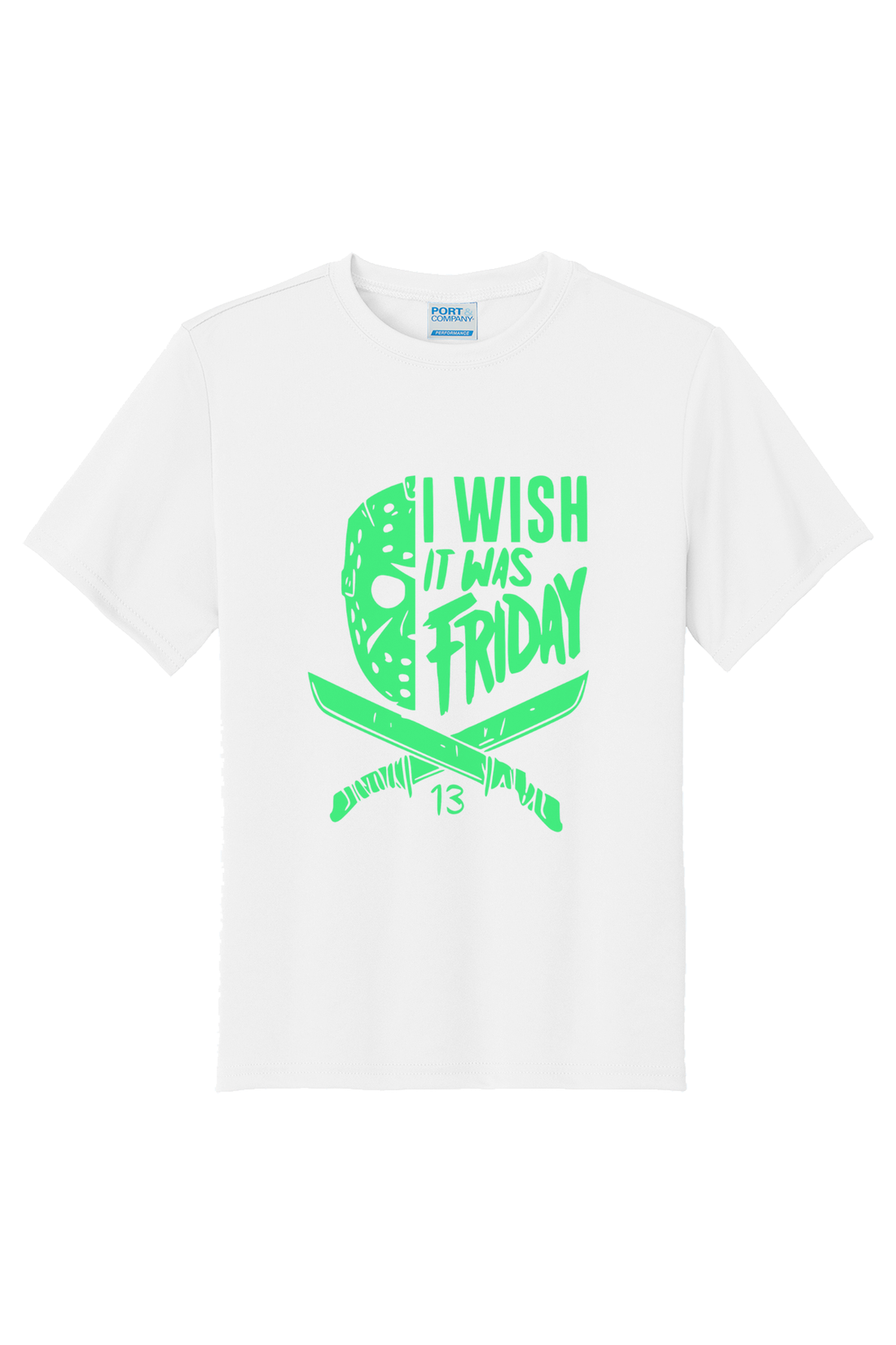 I Wish It Was Friday (Green) T-Shirt - black
