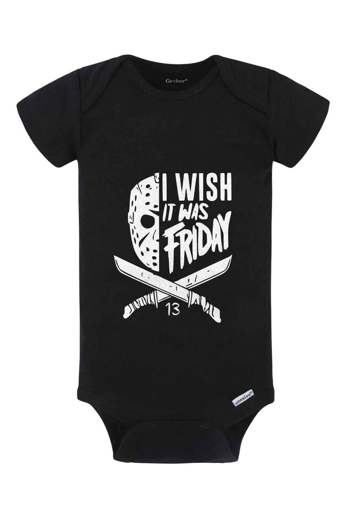 I Wish It Was Friday Onesie - gray