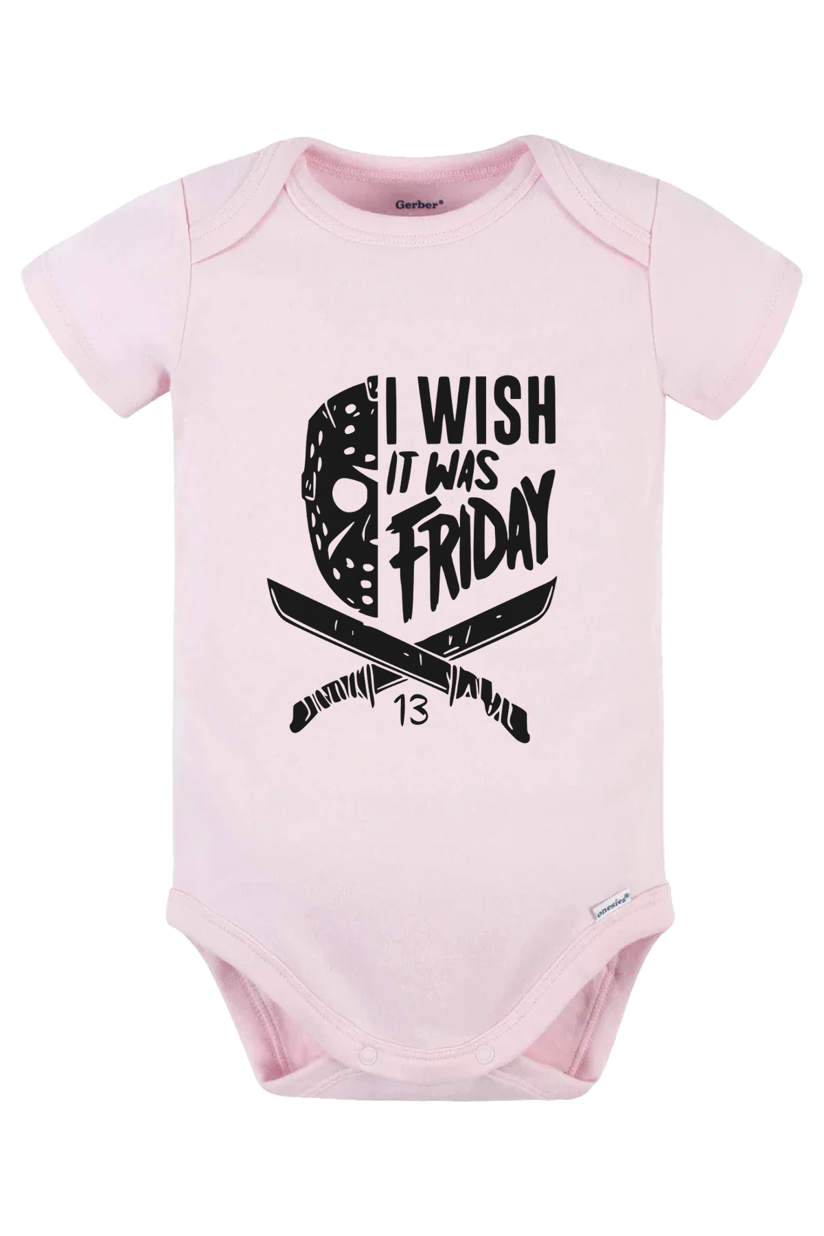 I Wish It Was Friday Onesie - pink