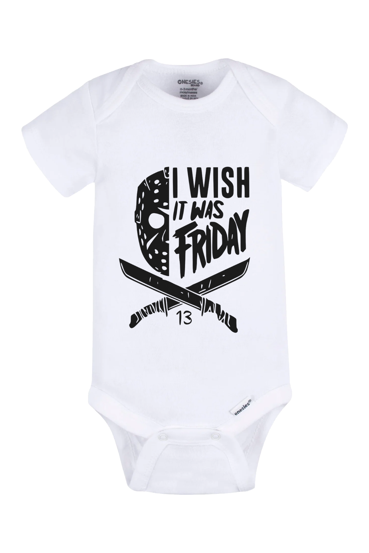 I Wish It Was Friday Onesie - white