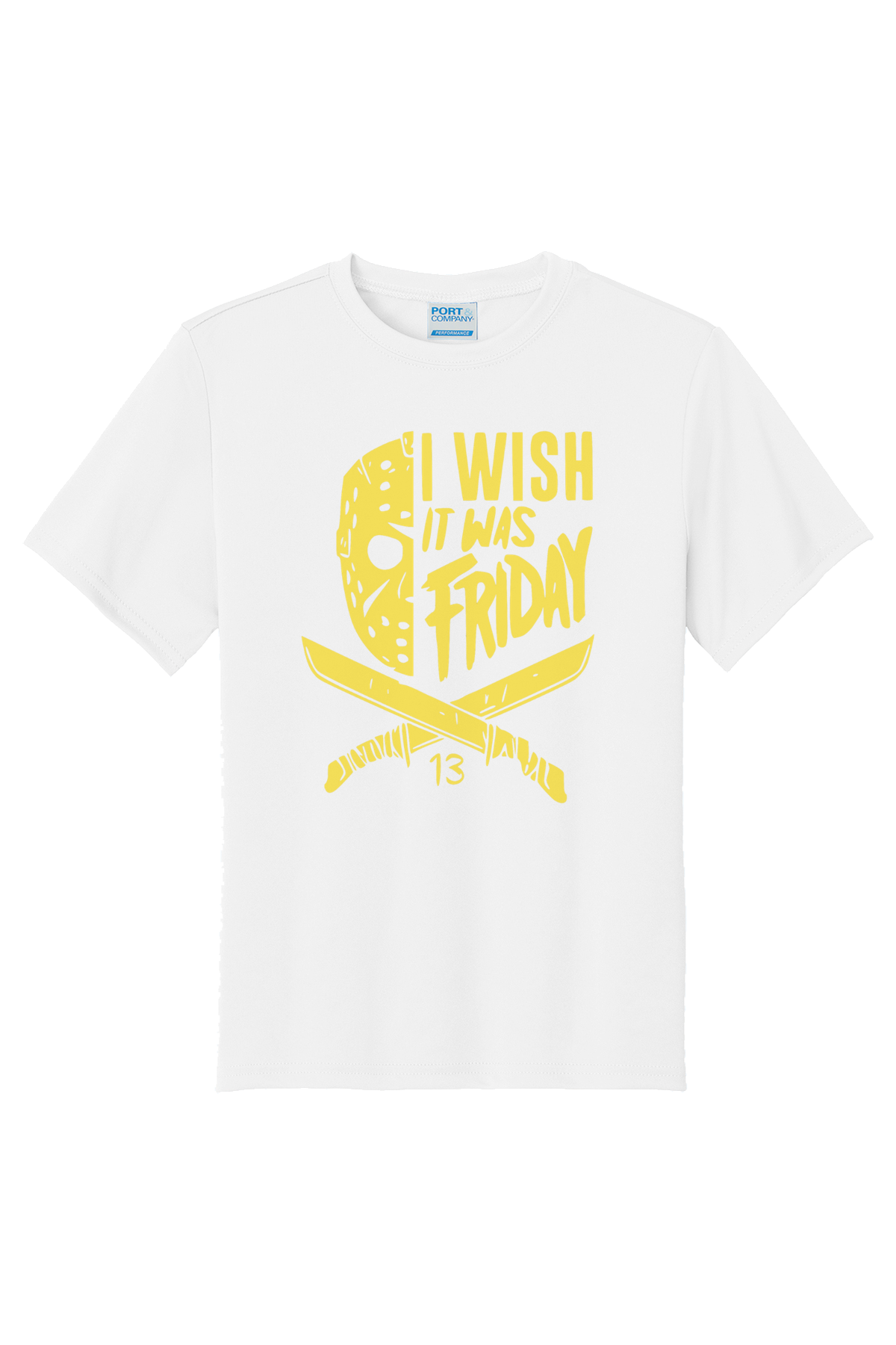 I Wish It Was Friday (Yellow) T-Shirt - white