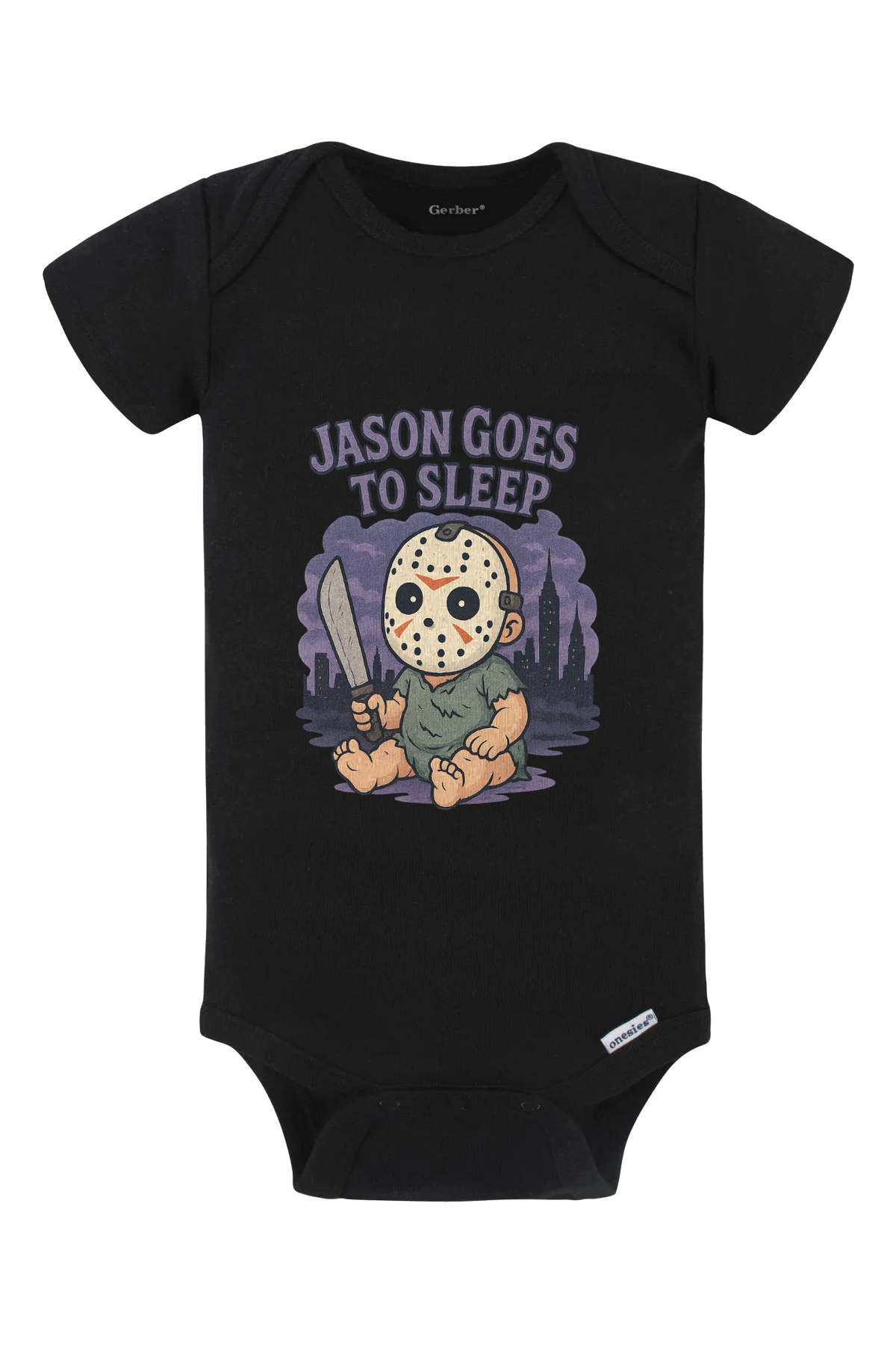 Jason Goes To Sleep Onesie - black