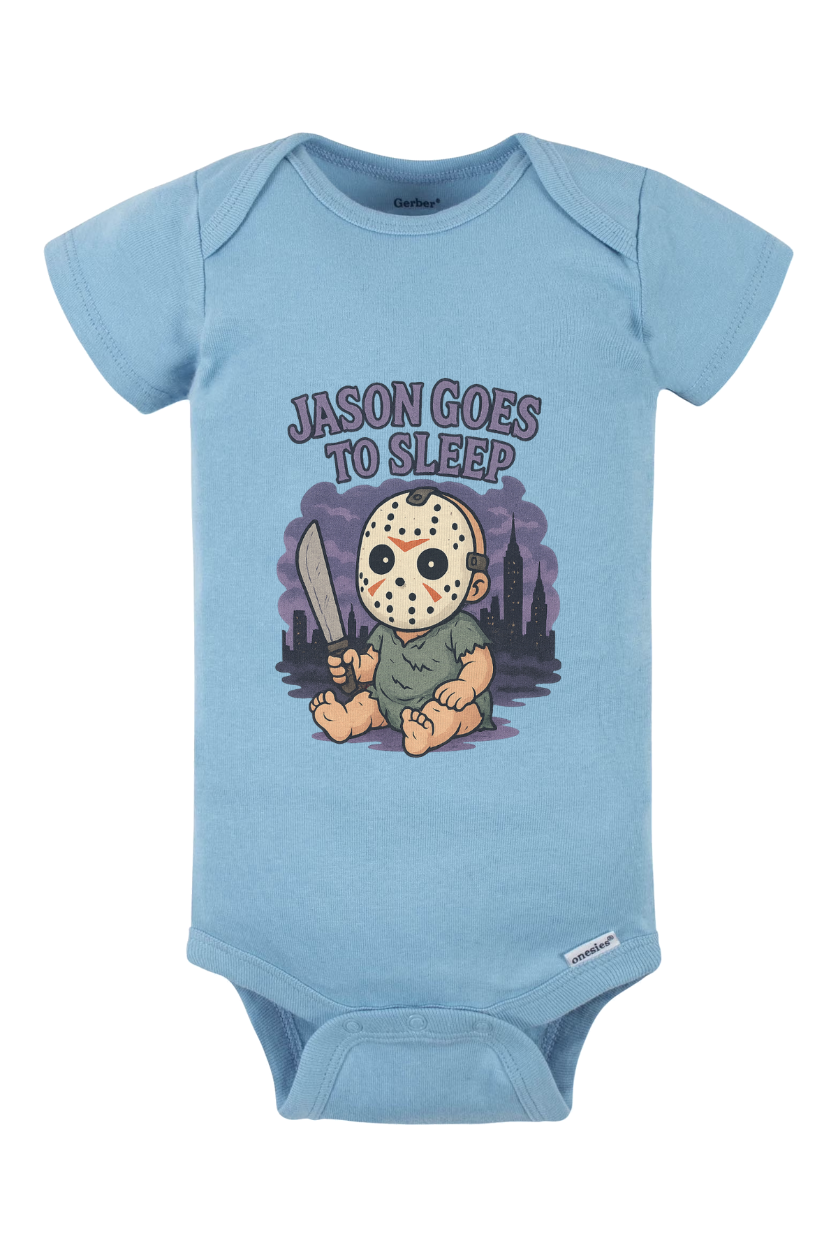 Jason Goes To Sleep Onesie - light blue