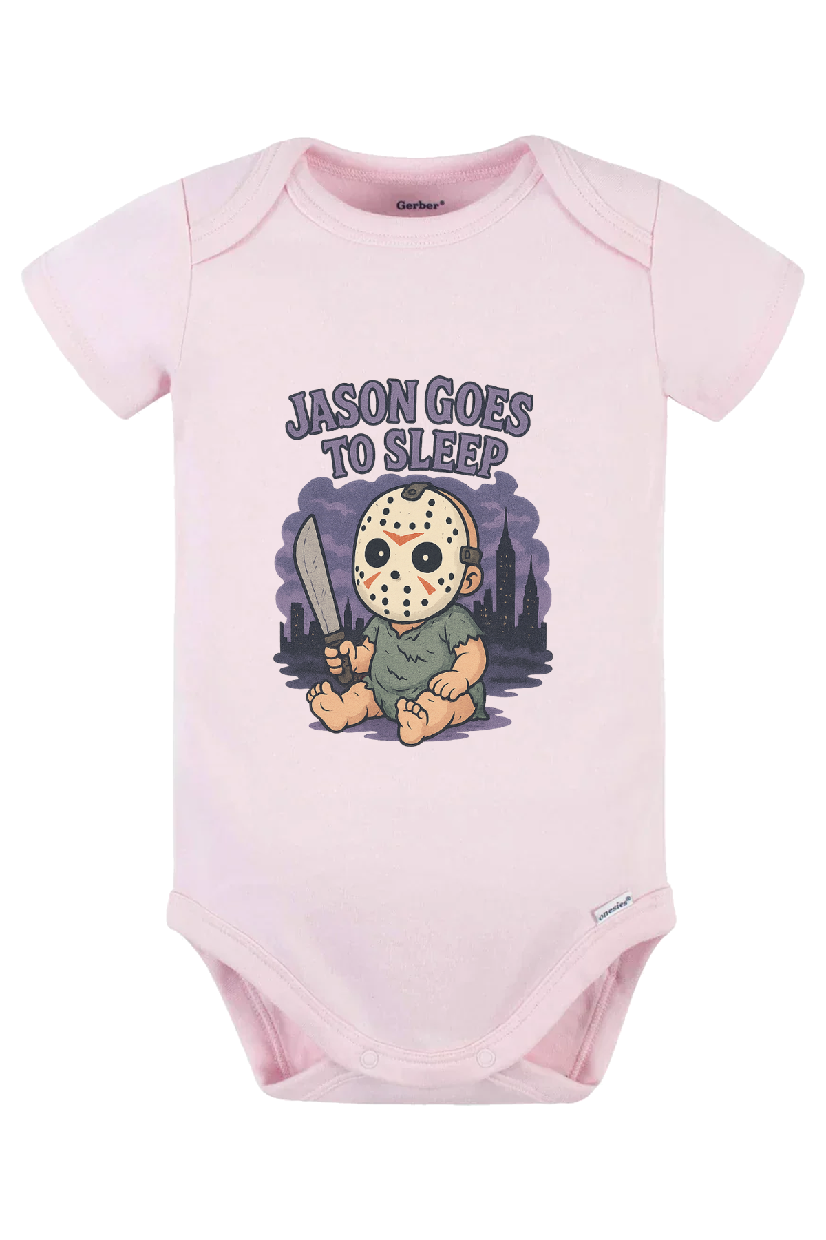 Jason Goes To Sleep Onesie - pink