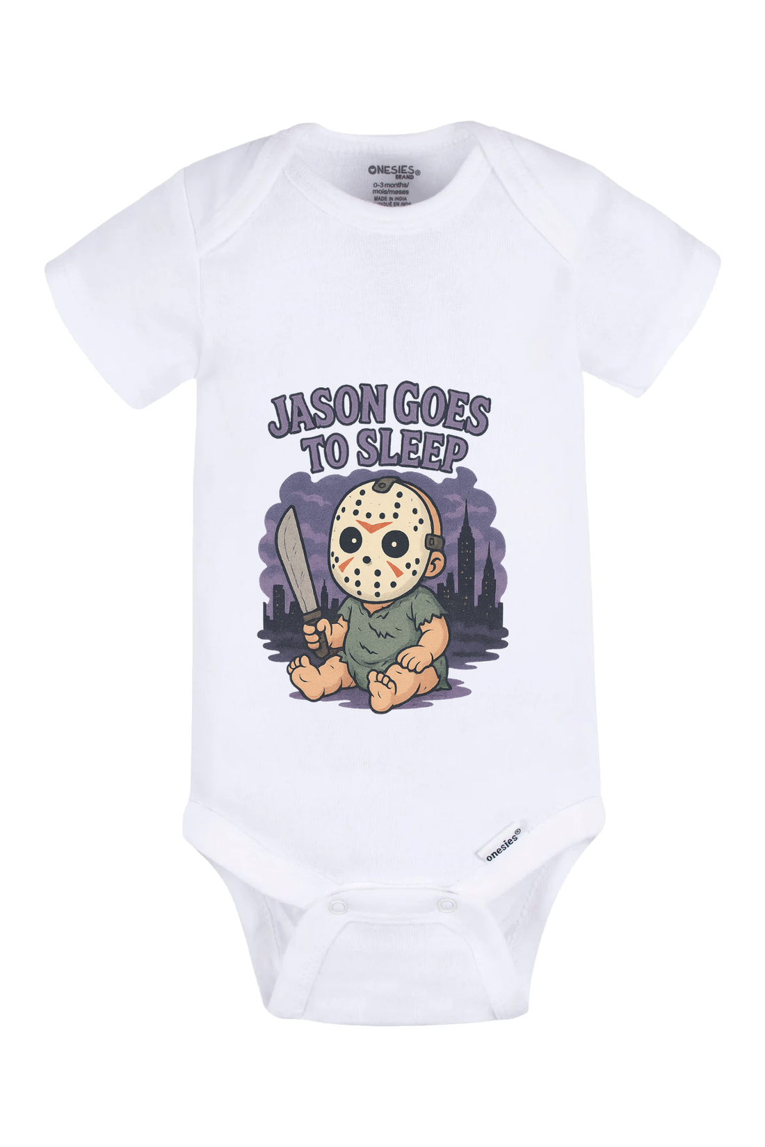 Jason Goes To Sleep Onesie - white