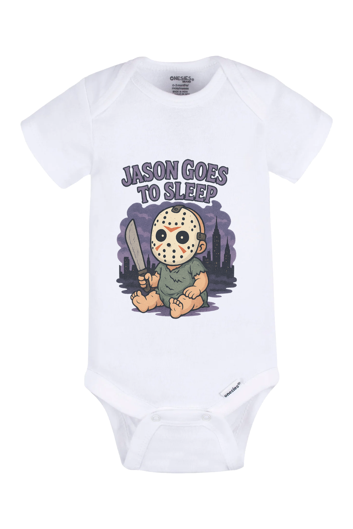 Jason Goes To Sleep Onesie - white