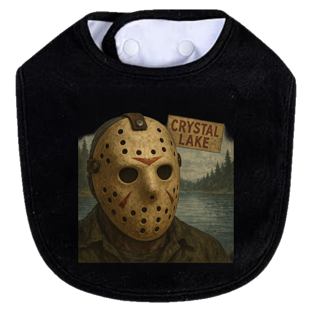 Jason Portrait Bib - black