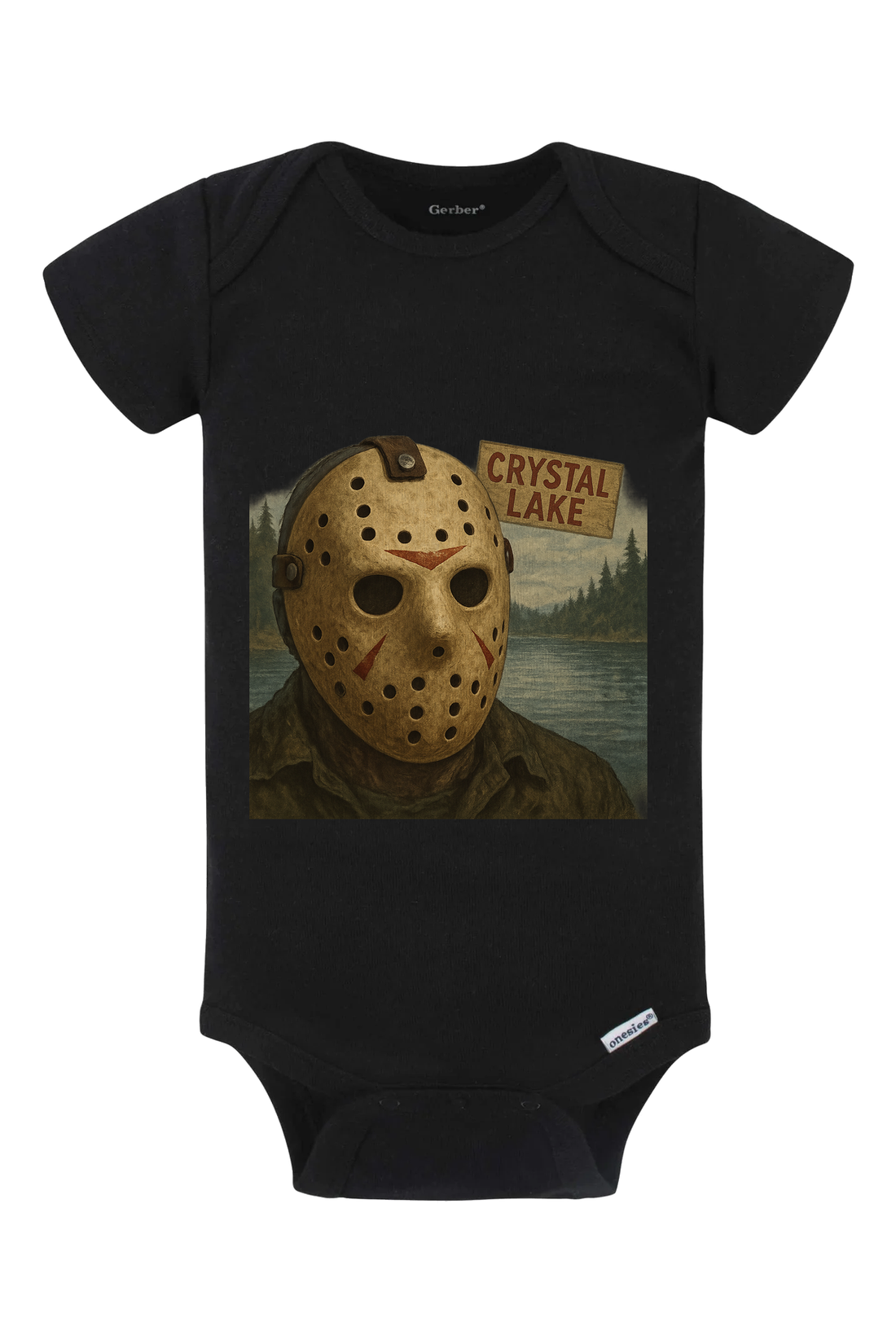 Jason Portrait Onesie - light blue