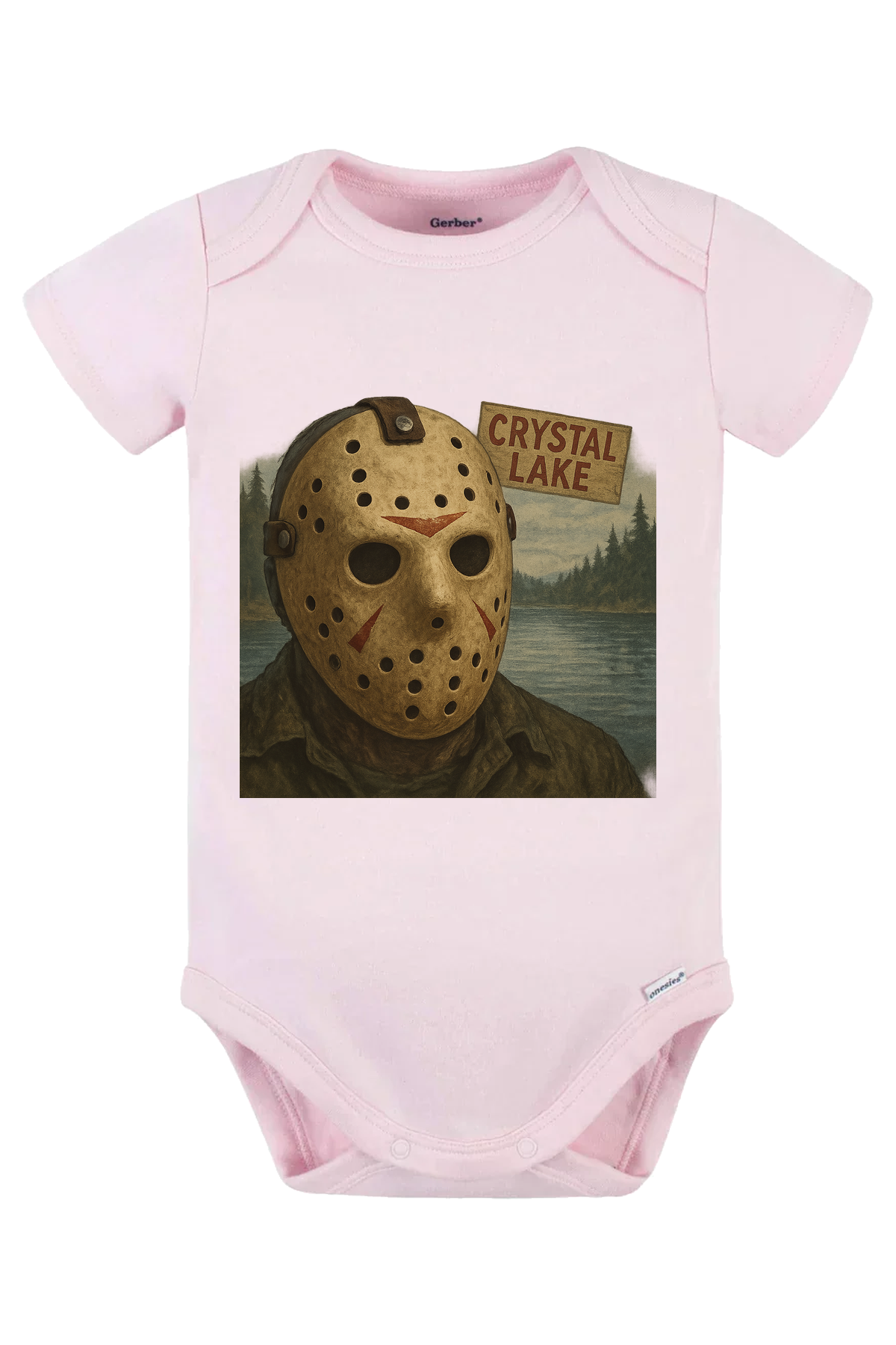 Jason Portrait Onesie - pink