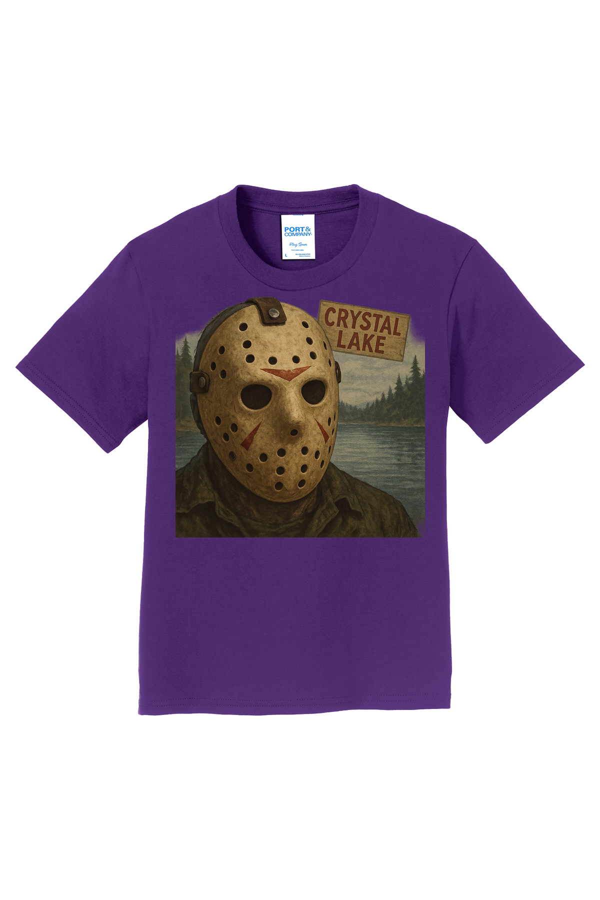 Jason Portrait T-Shirt - purple
