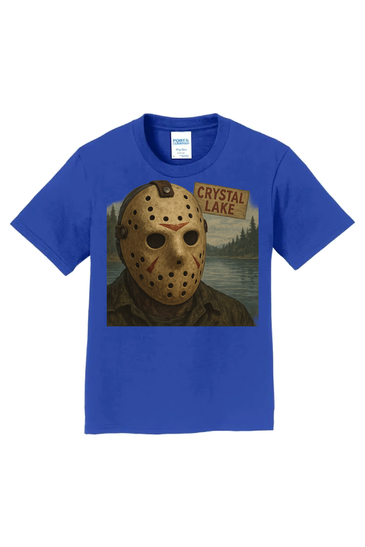 Jason Portrait T-Shirt - royal blue