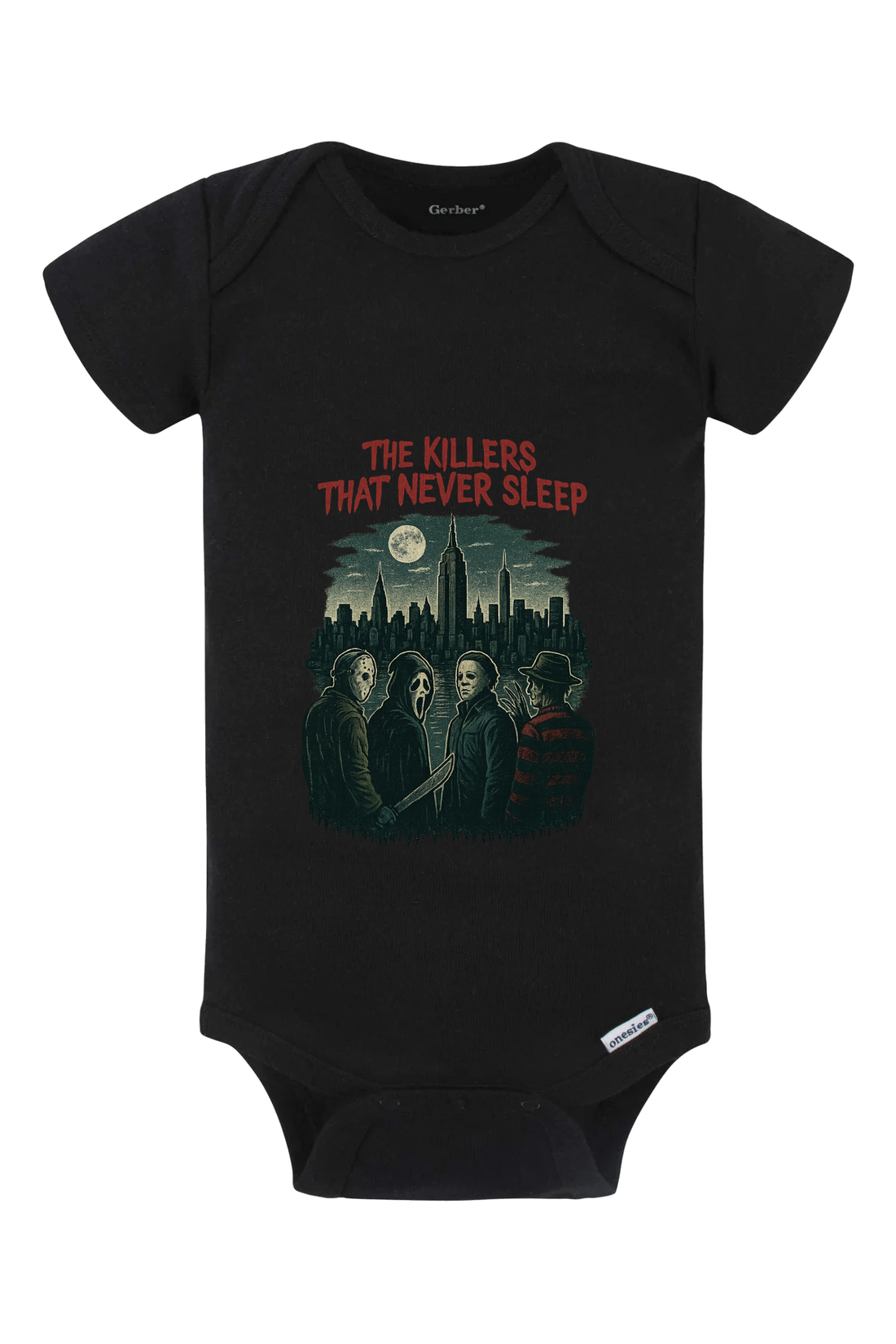 Killer That Never Sleeps Sketch Onesie - light blue