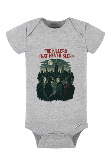 Killer That Never Sleeps Sketch Onesie - gray