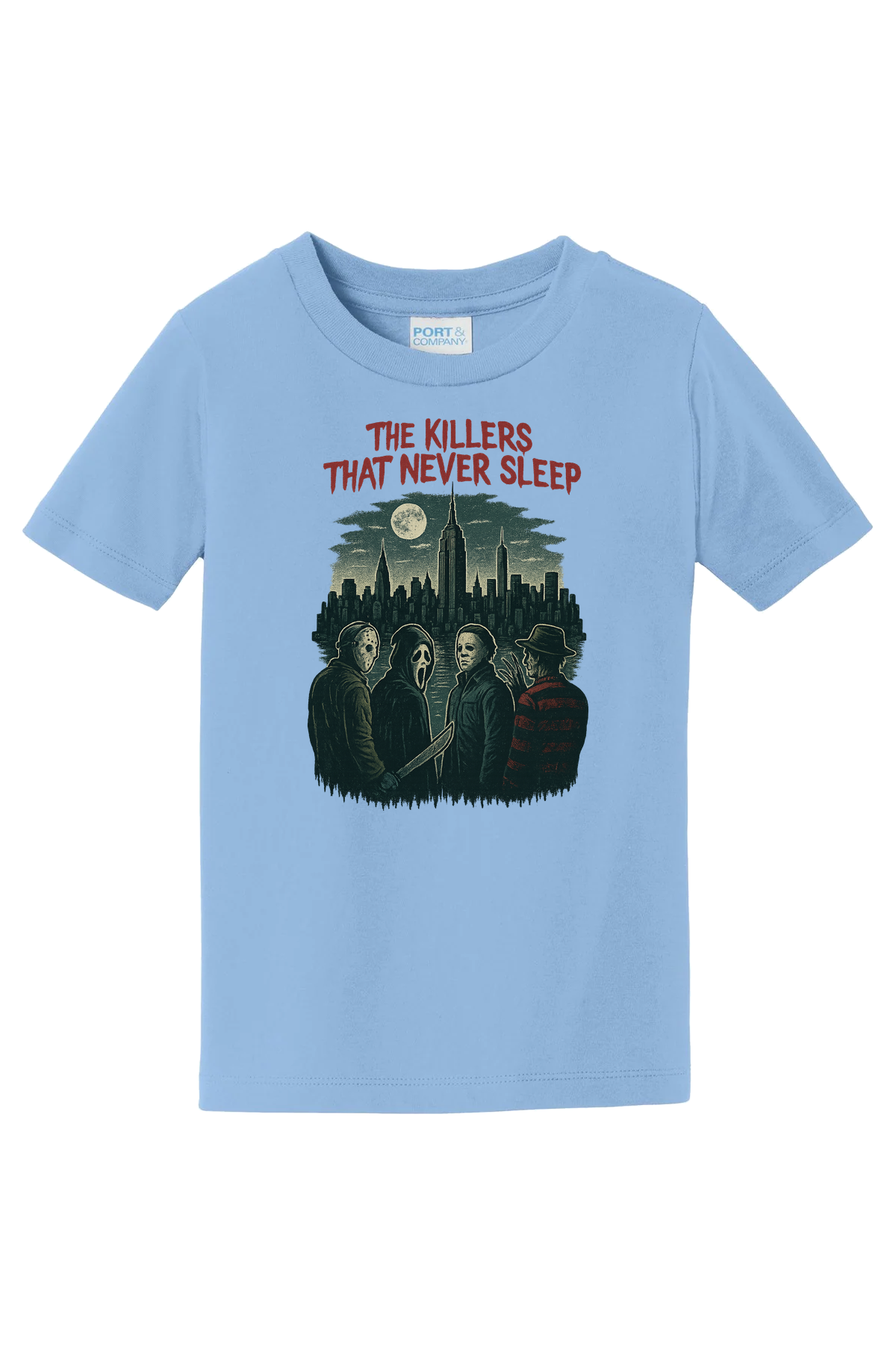 Killer That Never Sleeps Sketch T-Shirt - light blue