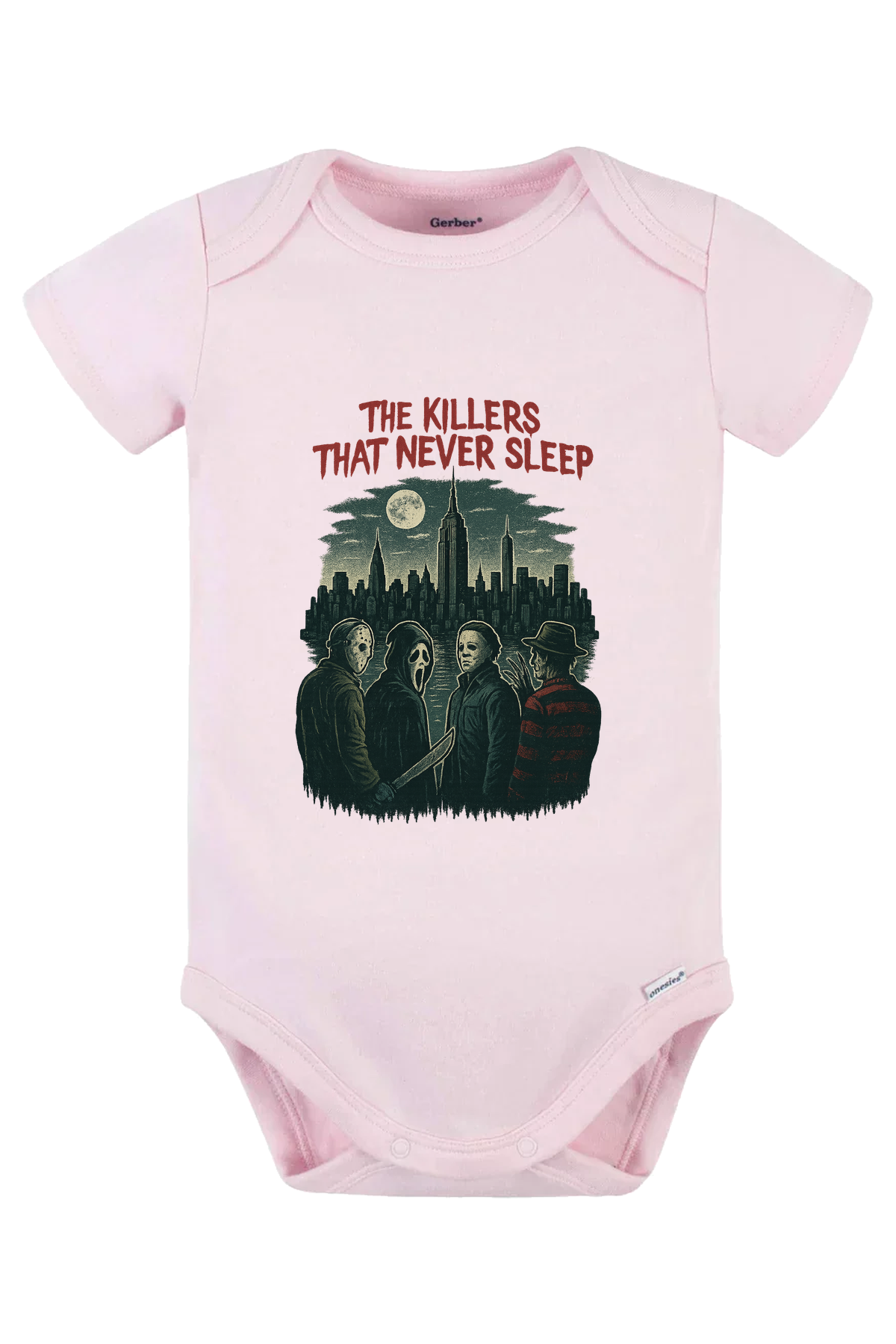 Killer That Never Sleeps Sketch Onesie - pink